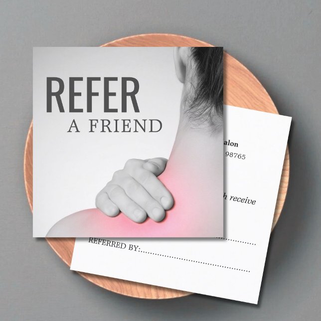Tarjeta de remisión moderna y elegante para terape (Subido por el creador)