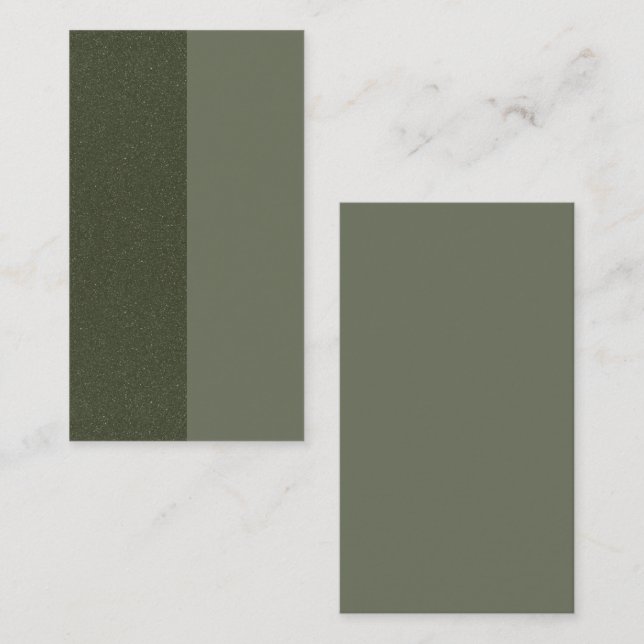 Tarjeta de remisión Moss Green Duo-Tone Personaliz (Anverso / Reverso)