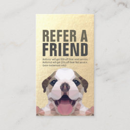 Tarjeta de remisión para uso de mascotas con baño 