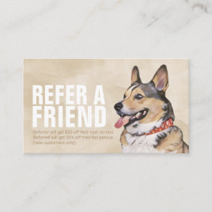 Tarjeta de remisión para uso de mascotas con baño