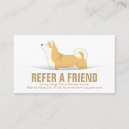 Tarjeta de remisión para uso de mascotas con baño 