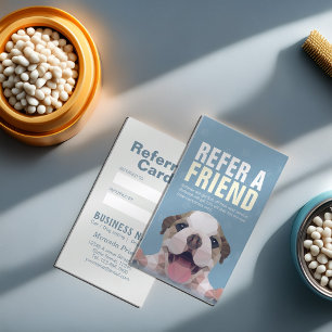 Tarjeta de remisión para uso de mascotas con baño