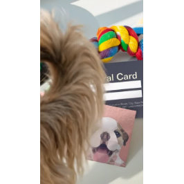 Tarjeta de remisión para uso de mascotas con baño 
