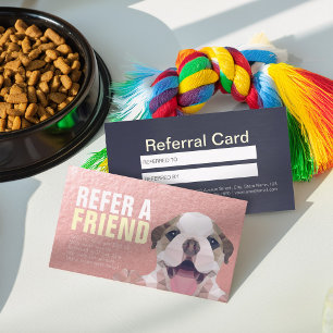 Tarjeta de remisión para uso de mascotas con baño