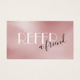 tarjeta de remisión rosa Rosa