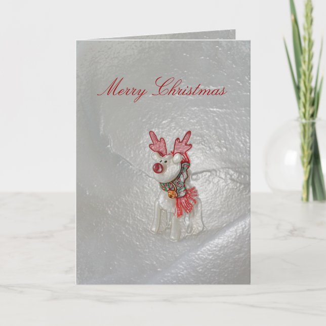 Tarjeta de reno para navidades de Janz (Anverso)