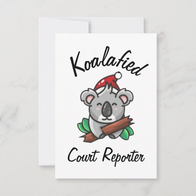 Tarjeta de reportero judicial Koalafied (Anverso)