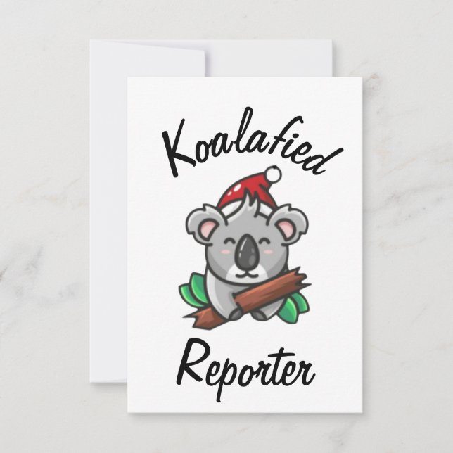 Tarjeta de reportero Koalafied (Anverso)