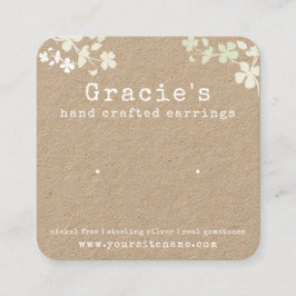 Tarjeta de reposo floral natural