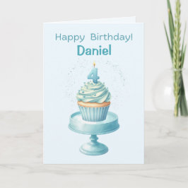 Tarjeta de repostería personalizada para el cuarto