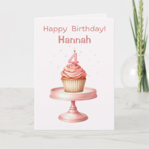 Tarjeta de repostería personalizada para el cuarto