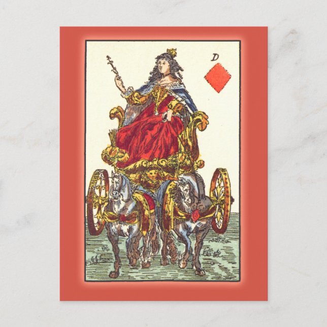 Tarjeta de reproducción antigua del siglo XVII (Anverso)