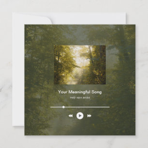 Tarjeta de reproductor de música con arte fotográf