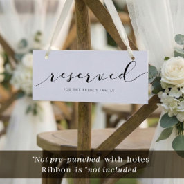 Tarjeta de Reserva de Boda Moderna con Caligrafía