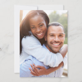 Tarjeta de respaldo de foto para invitación de sup