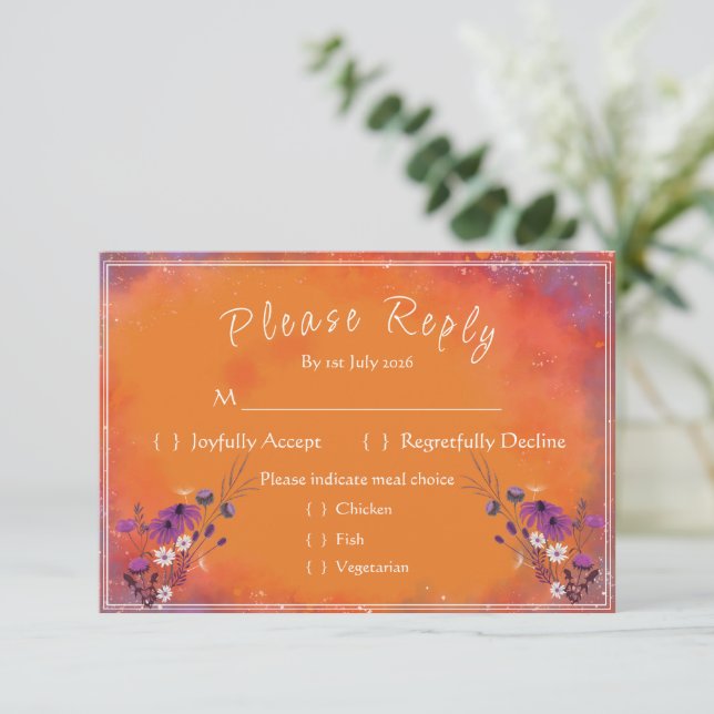 Tarjeta de respuesta (Anverso de pie)