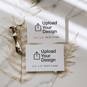 Tarjeta de respuesta 3,5" x 5" con sobre RSVP