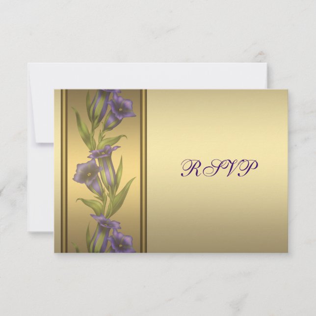 Tarjeta de respuesta 50 aniversario de bodas Viole (Anverso)