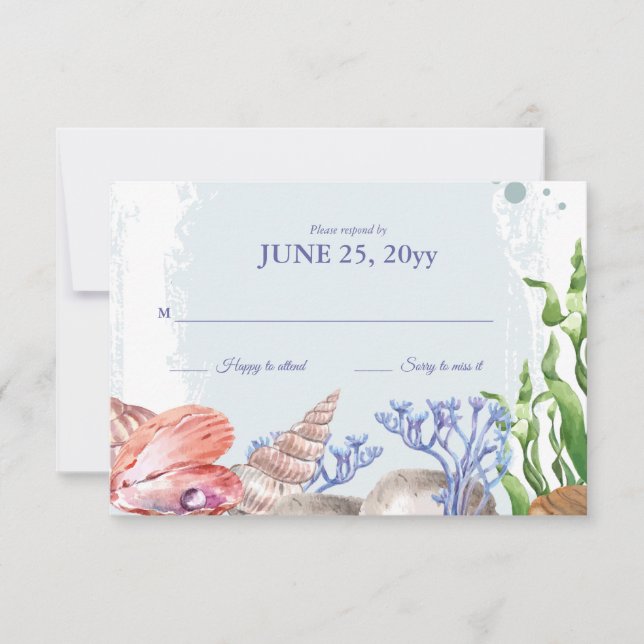 Tarjeta de respuesta a la vida marina (Anverso)