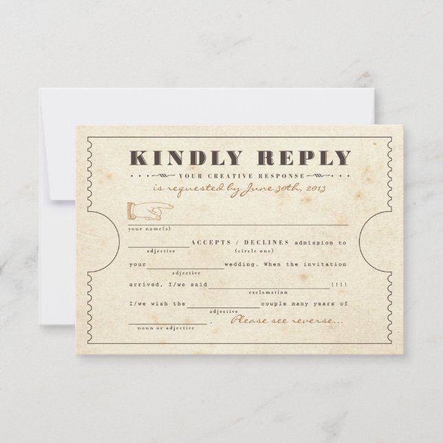 Tarjeta de respuesta a la violación de la tarjeta  (Anverso)