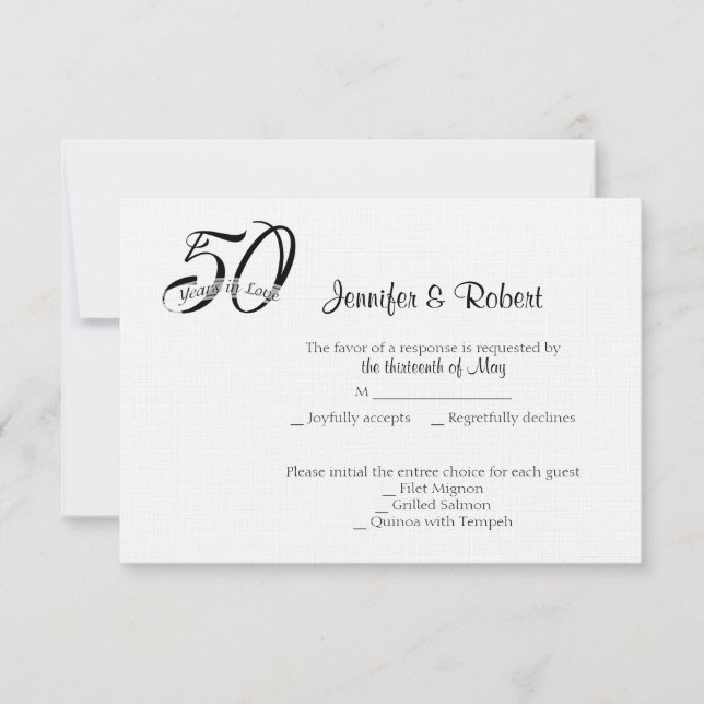 Tarjeta de respuesta al 50° Aniversario de la Foto (Anverso)