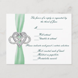 Tarjeta de respuesta al corazón del Infinito Verde