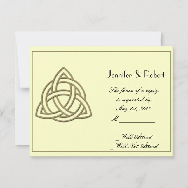 Tarjeta de respuesta al nudo celta de la cosecha d (Anverso)