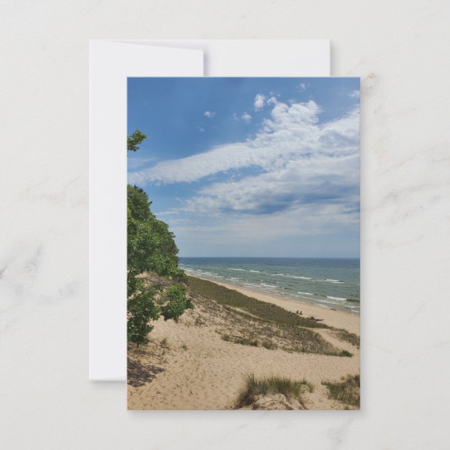 Tarjeta de respuesta al personalizable - Lago Mich (Anverso)