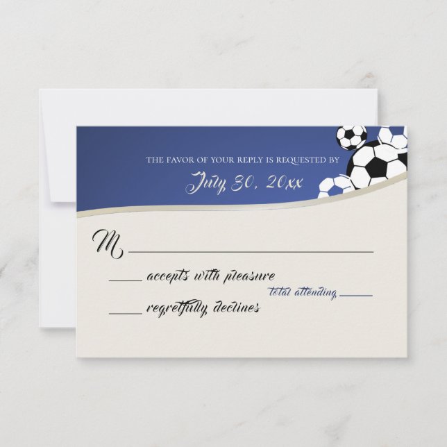 Tarjeta de respuesta al tema del fútbol (Anverso)
