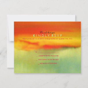 Tarjeta de respuesta AURORA BOREALIS Bar Bat Mitzv