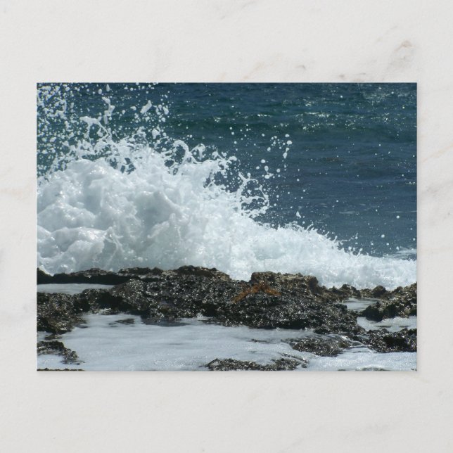 Tarjeta de respuesta azul/azul oceánico (Anverso)