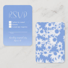 Tarjeta de respuesta azul cielo de Color Me Daisie