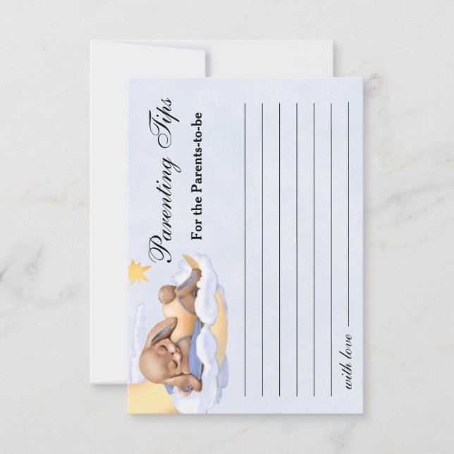 Tarjeta de respuesta Baby Shower. (Anverso)