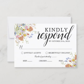 Tarjeta de respuesta Bloom & Bliss