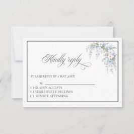 tarjeta de respuesta Blue Morning Glory