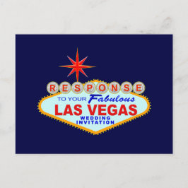 Tarjeta de respuesta Boda de Las Vegas (Tarjeta de