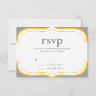 Tarjeta de respuesta Boda RSVP de personalizable