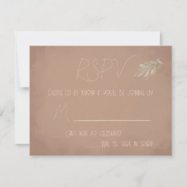 Tarjeta de respuesta boho de terracota (estilo 2)