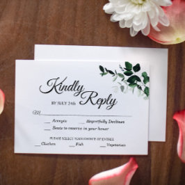 Tarjeta de Respuesta Botánica Neutral con opción d