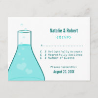 Tarjeta de respuesta caprichosa del vaso, Aqua