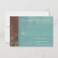 Tarjeta de respuesta caprichosa para Bodas de caba