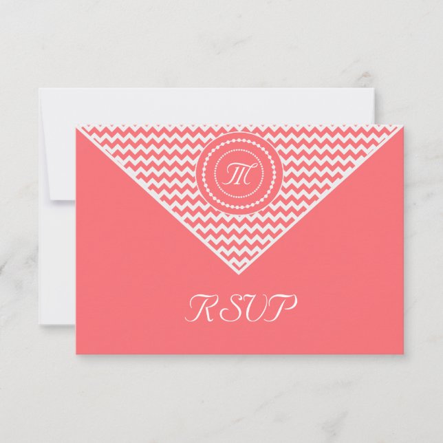 Tarjeta de respuesta Chevron Rosa (Anverso)