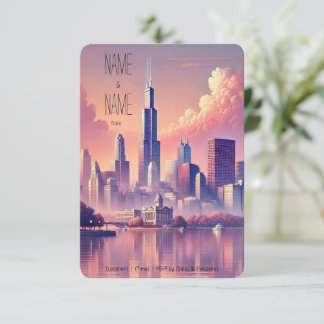 Tarjeta de Respuesta Chicago Skyline