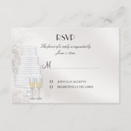 Tarjeta de respuesta coincidente para la invitació