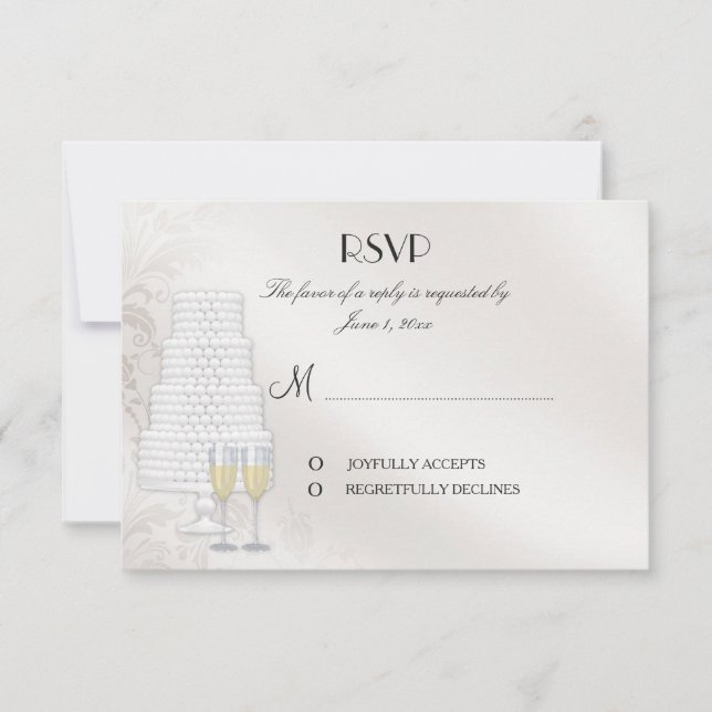 Tarjeta de respuesta coincidente para la invitació (Anverso)