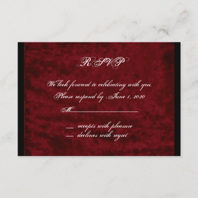 Tarjeta de respuesta con ángel gótico sobre tercio (Anverso)