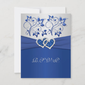 Tarjeta de respuesta con cinta impresa Corazones u