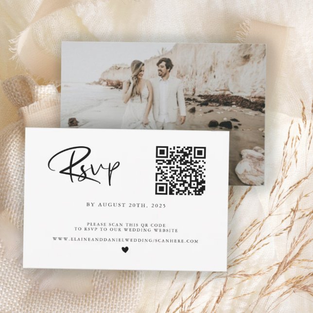 Tarjeta de respuesta con código QR económico en bl (Subido por el creador)