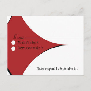 Tarjeta de respuesta de Amsterdam: Crimson