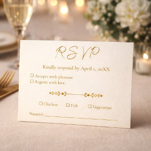Tarjeta de respuesta de aniversario de bodas númer